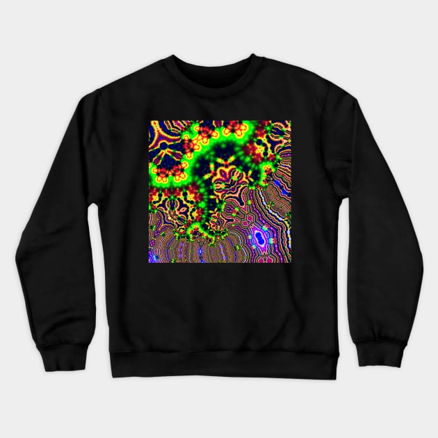 Fractal 203 Crewneck Sweatshirt by chrissturgessart